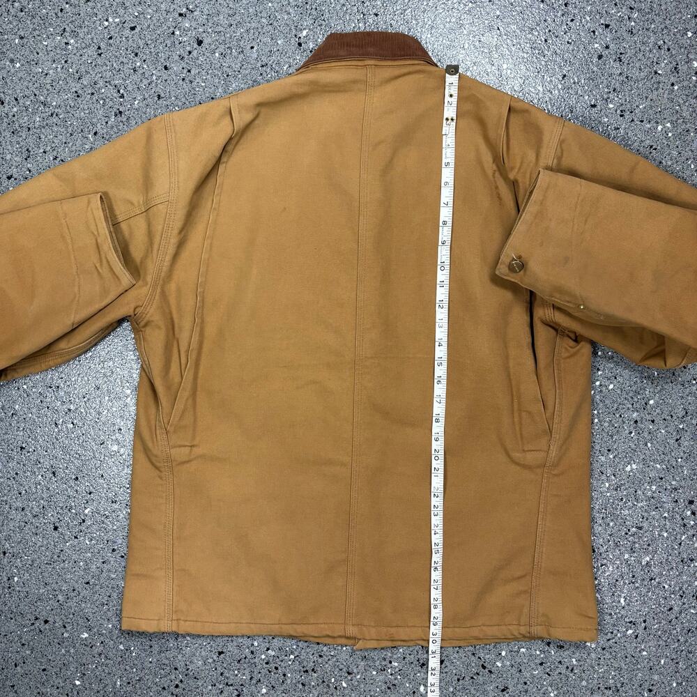 Vintage 1990s Carhartt Blanket Lined Denim Work Coat - Picture 8 of 9